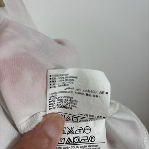 Old Navy Floral White Pink Red Print Midi Dress XL Strappy Sundress Summer - Picture 5 of 9